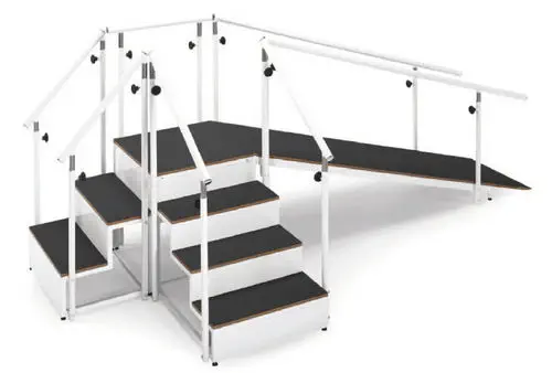 L-Shaped Mobility Training Stairs and Ramp Combo for Clinical Rehabilitation Nepal