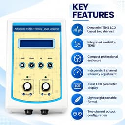 Advanced TENS Therapy Dual Channel Unit (Dyno Mini TENS LCD) view 2