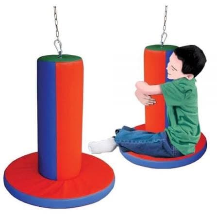 Pediatric Sensory Bolster Swing with Disc Seat (Hanging Therapy Bolster Swing)