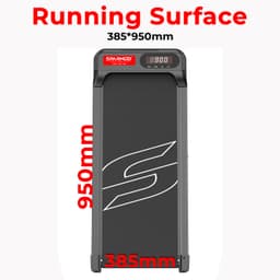 Sparnod Fitness STH-3002 Home Use Walking Pad & Treadmill Compact Ultra-Slim , Ready to Use , Shock Absorption, , LED Display , 100 Kg Capacity view 3