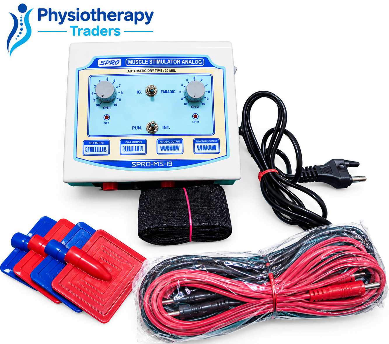 Mini Analog Muscle Stimulator Unit for Neurological Rehabilitation & Muscle Toning Nepa