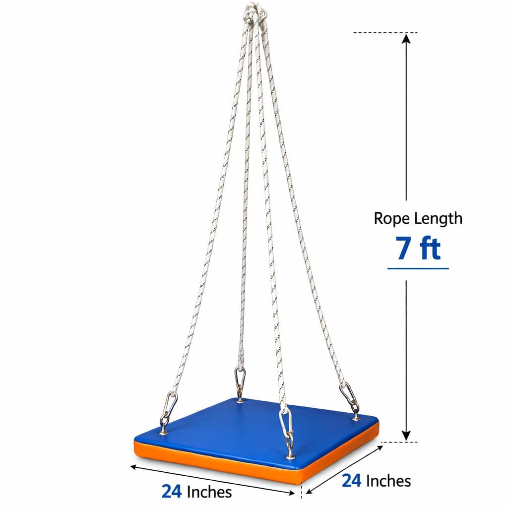 Pediatric Square Platform Sensory Swing (24" x 24" Padded Platform Swing)