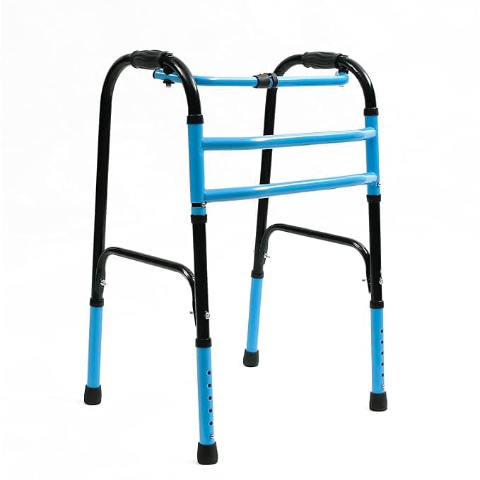 Plain Double Bar Frame Balanced Adjustable Adult Walker For Men/Women